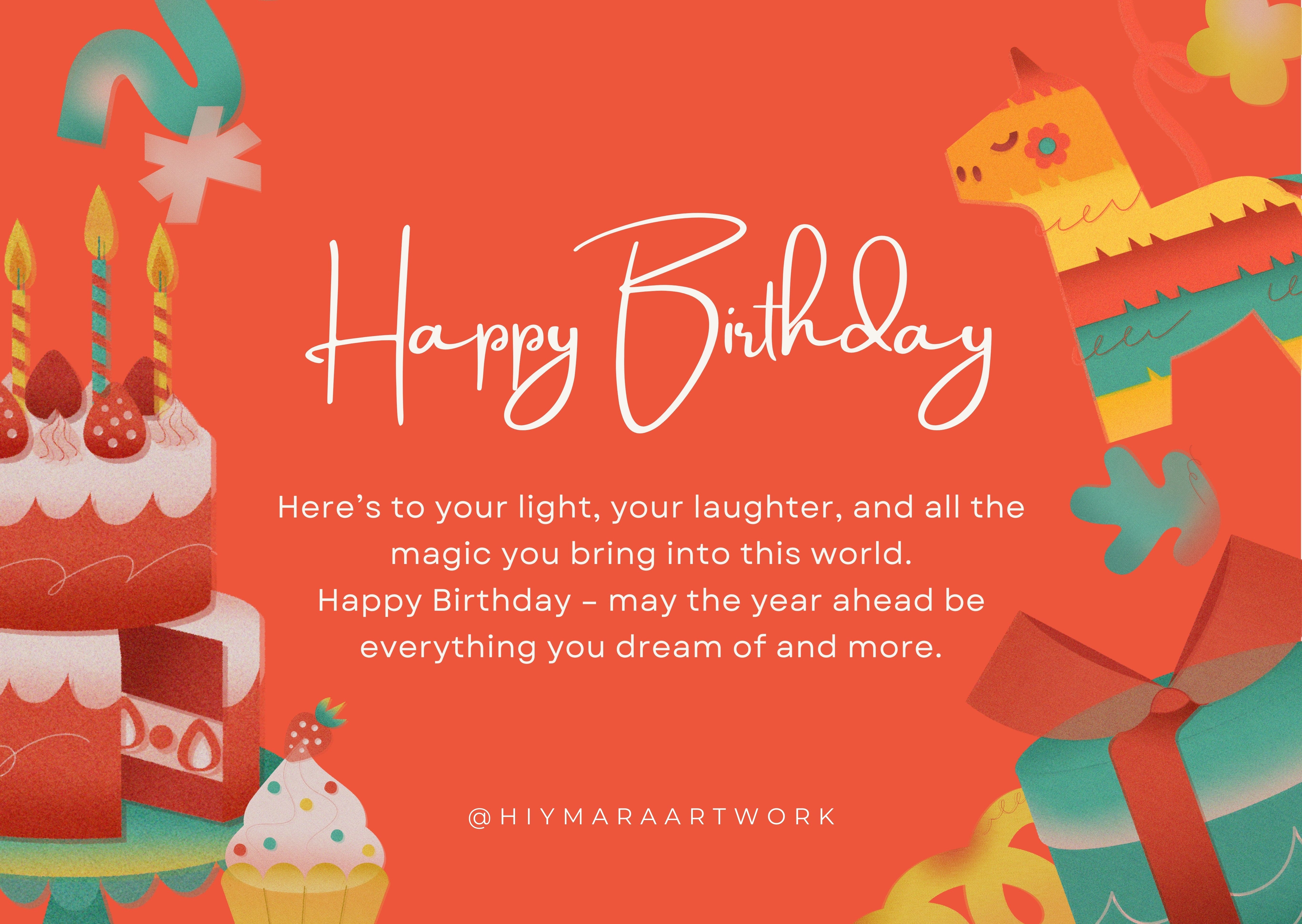 Birthday Gift Card - Hiymara Artwork
