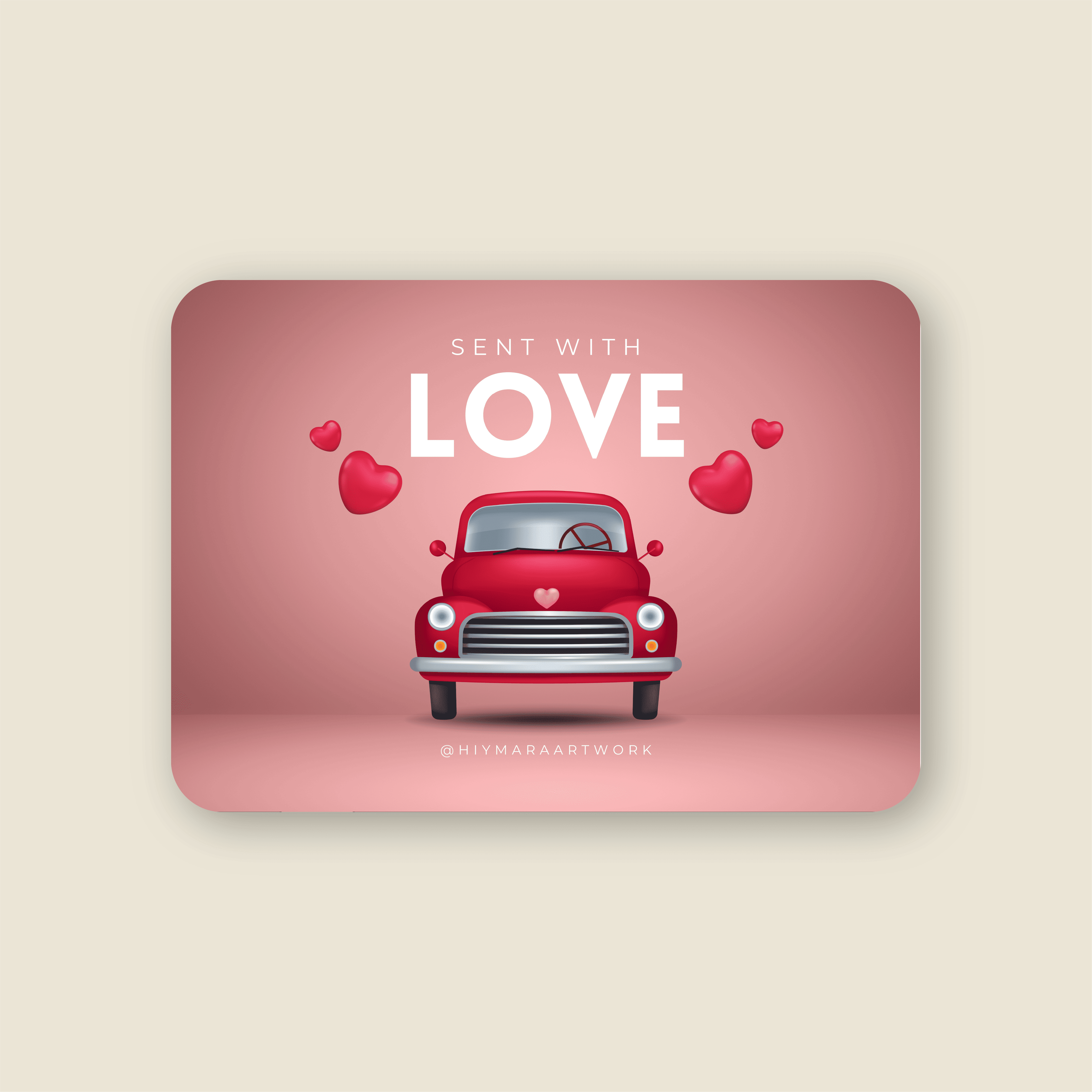 Sent With Love Gift Card - Hiymara Artwork