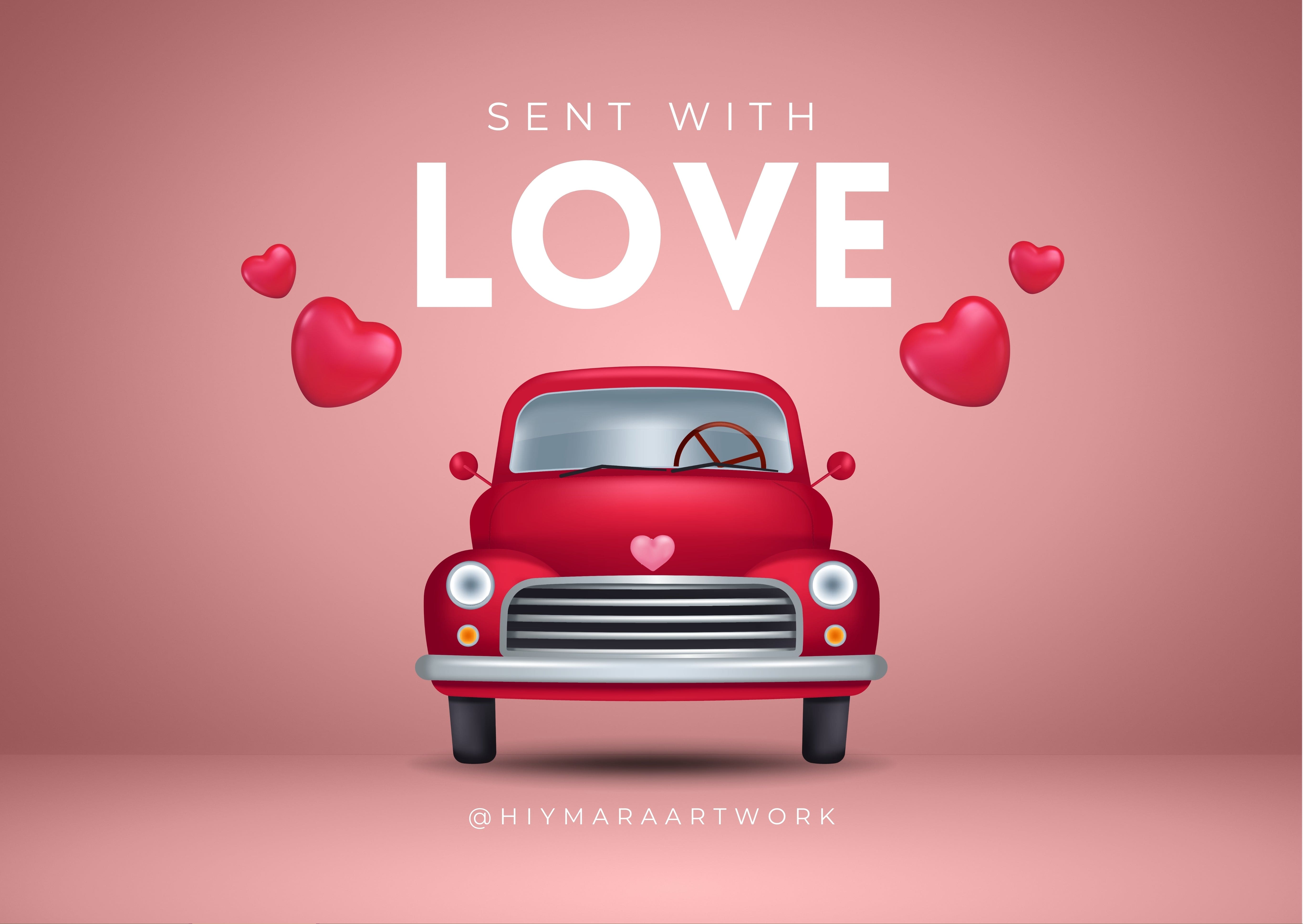 Sent With Love Gift Card - Hiymara Artwork